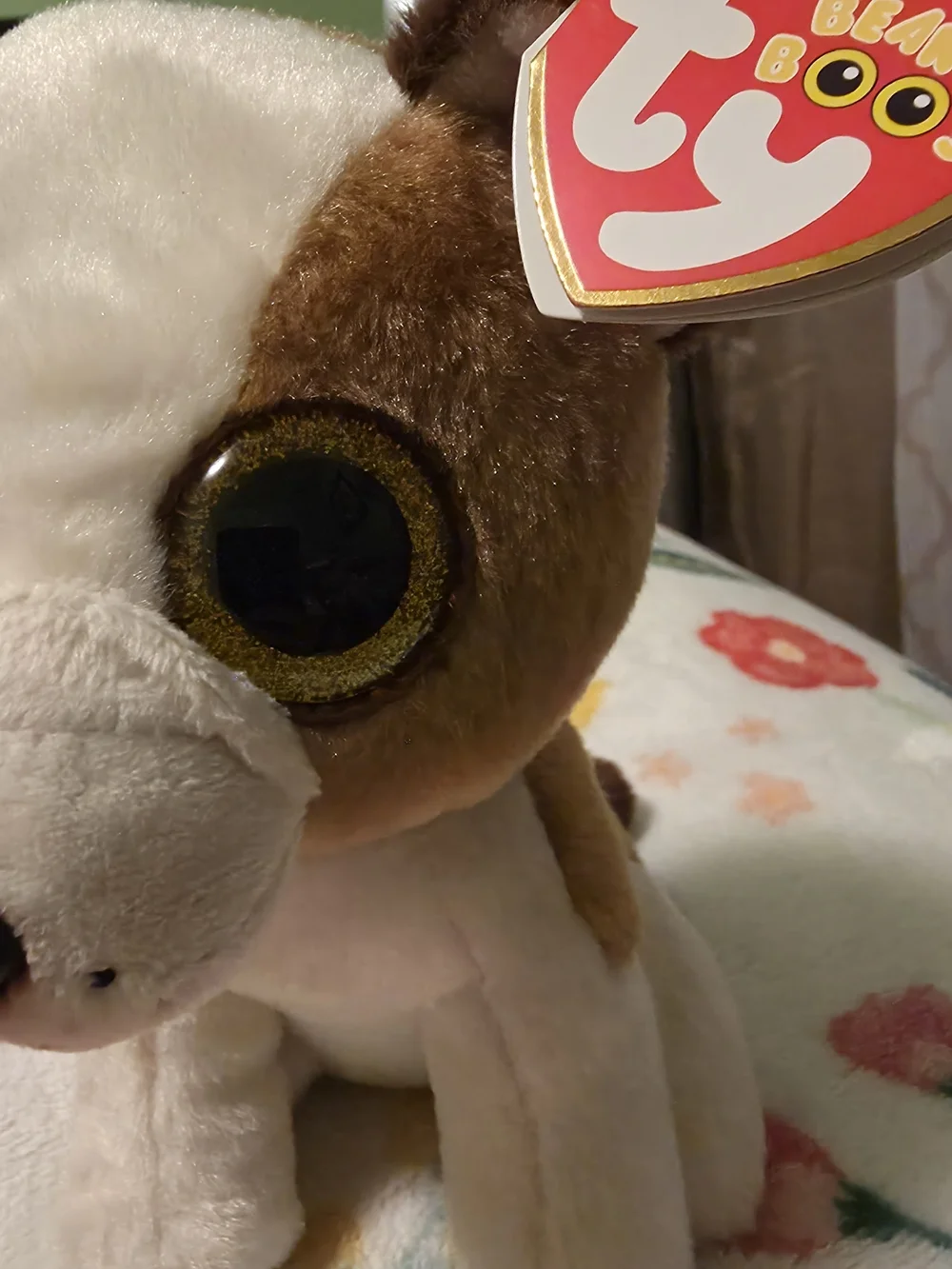 TY Beanie Boos Brown & White Plush Dog - Soft Collectible Puppy